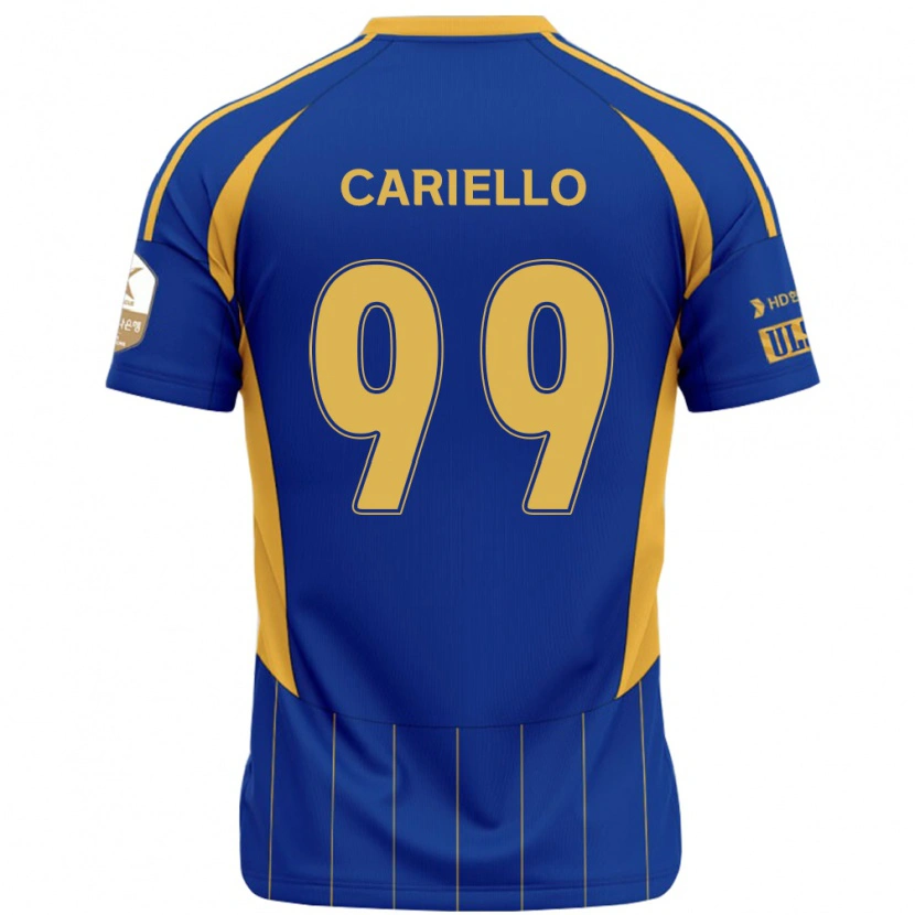 Danxen Kvinnor Yago Cariello #99 Kungsblå Gul Hemmatröja Matchtröjor 2025/26 Tröjor T-Tröja