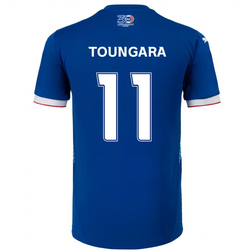 Danxen Kvinnor Aboubacar Toungara #11 Kungsblå Vit Hemmatröja Matchtröjor 2025/26 Tröjor T-Tröja