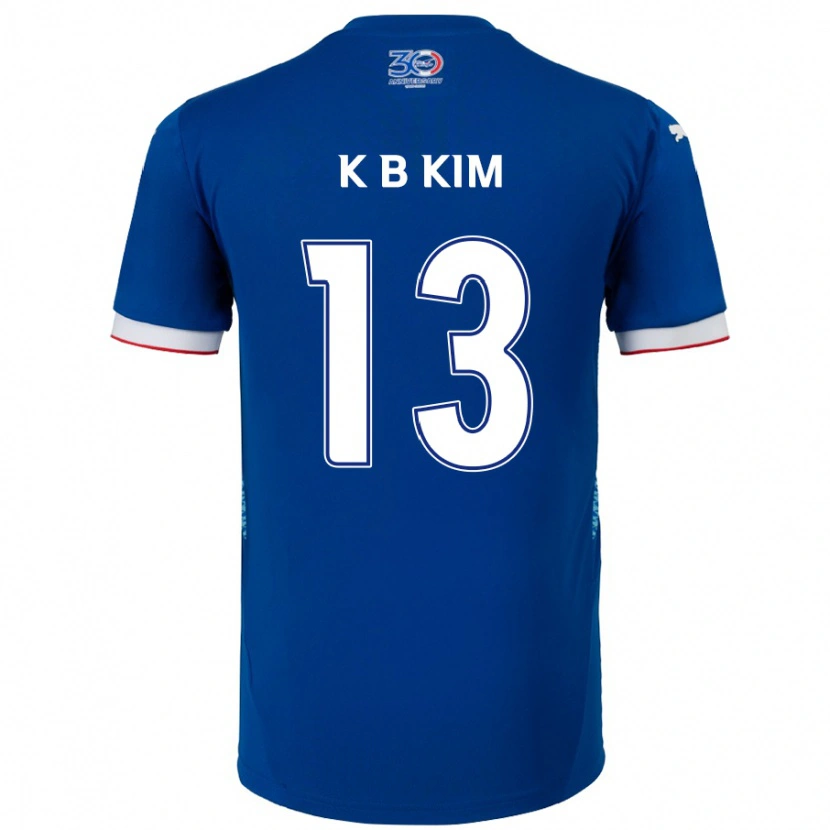 Danxen Kvinnor Bo-Kyung Kim #13 Kungsblå Vit Hemmatröja Matchtröjor 2025/26 Tröjor T-Tröja