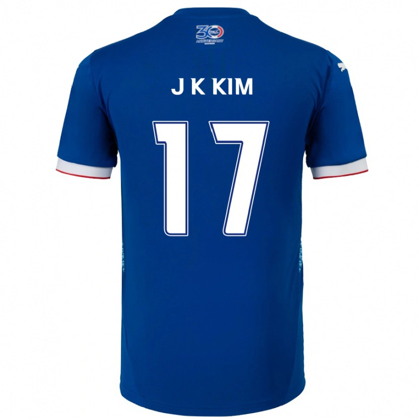 Danxen Kvinnor Kyeong-Jung Kim #17 Kungsblå Vit Hemmatröja Matchtröjor 2025/26 Tröjor T-Tröja