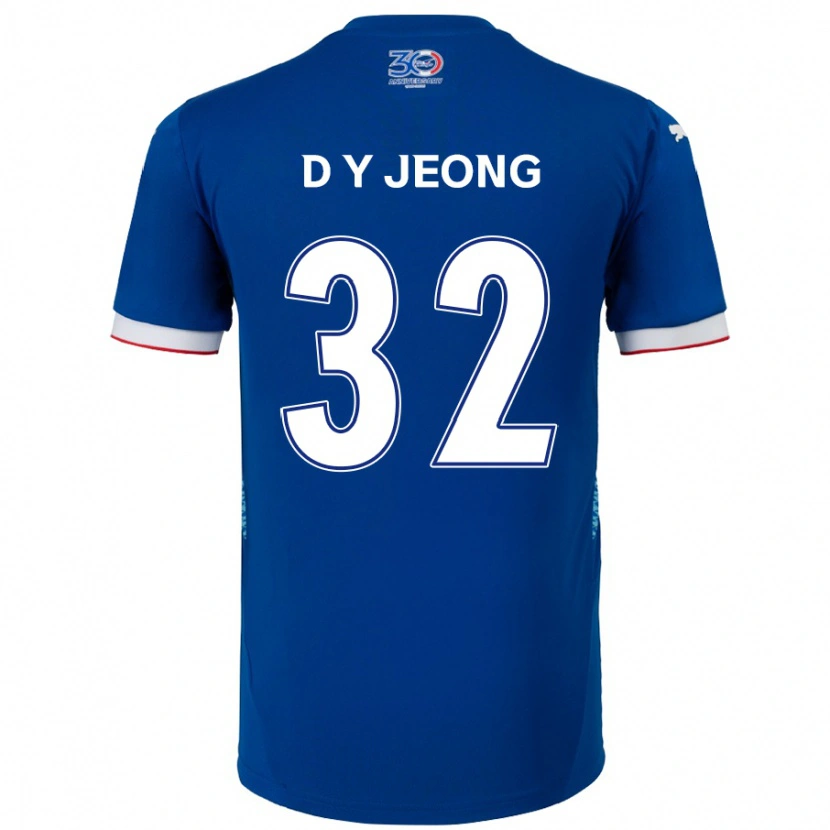 Danxen Kvinnor Dong-Yun Jeong #32 Kungsblå Vit Hemmatröja Matchtröjor 2025/26 Tröjor T-Tröja