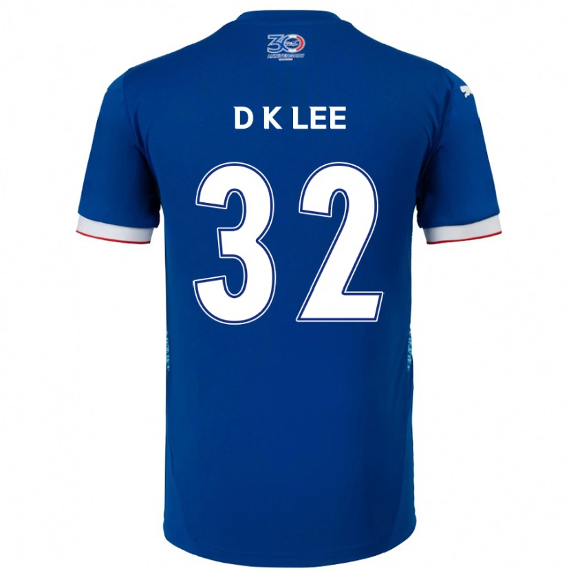 Danxen Kvinnor Kyu-Dong Lee #32 Kungsblå Vit Hemmatröja Matchtröjor 2025/26 Tröjor T-Tröja