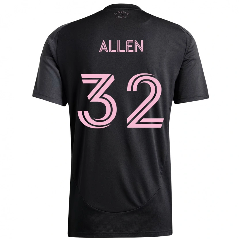 Danxen Kvinnor Noah Allen #32 Rosa Svart Bortatröja Matchtröjor 2025/26 Tröjor T-Tröja
