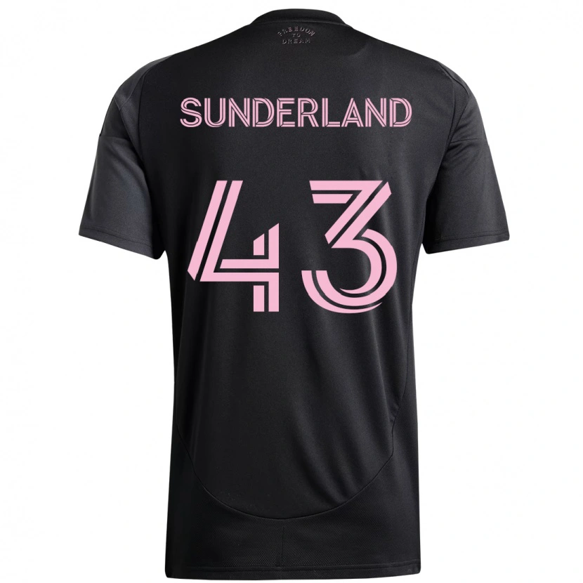 Danxen Kvinnor Lawson Sunderland #43 Svart Rosa Bortatröja Matchtröjor 2025/26 Tröjor T-Tröja