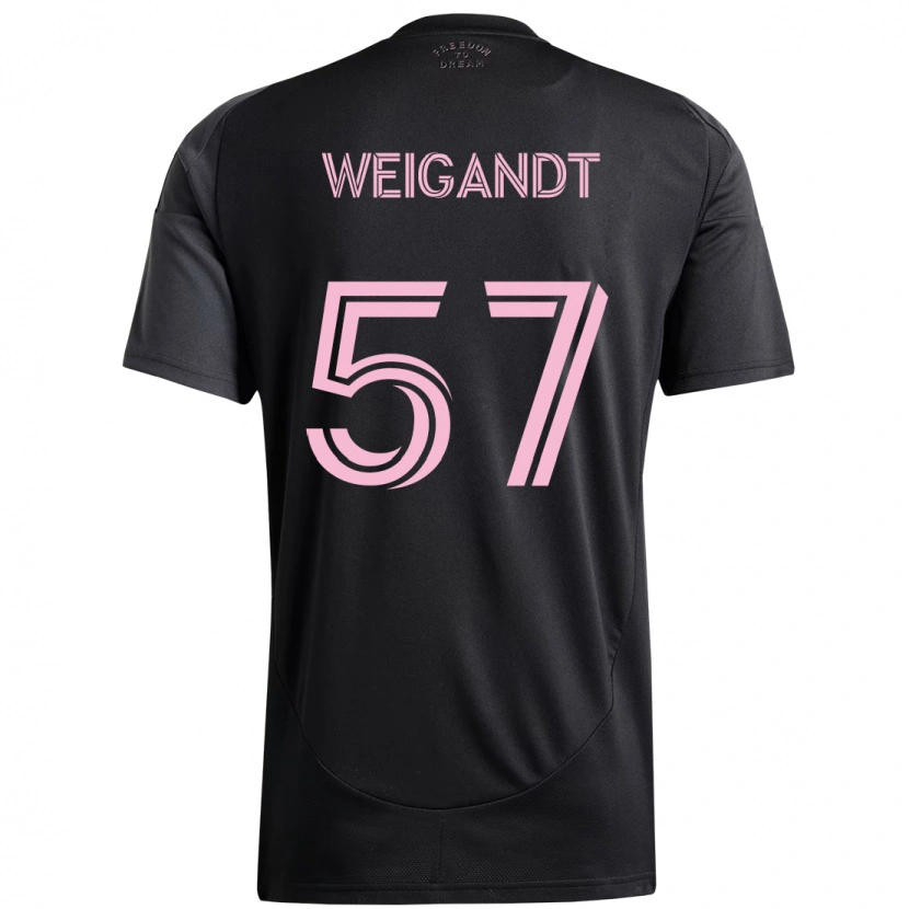 Danxen Kvinnor Marcelo Weigandt #57 Rosa Svart Bortatröja Matchtröjor 2025/26 Tröjor T-Tröja