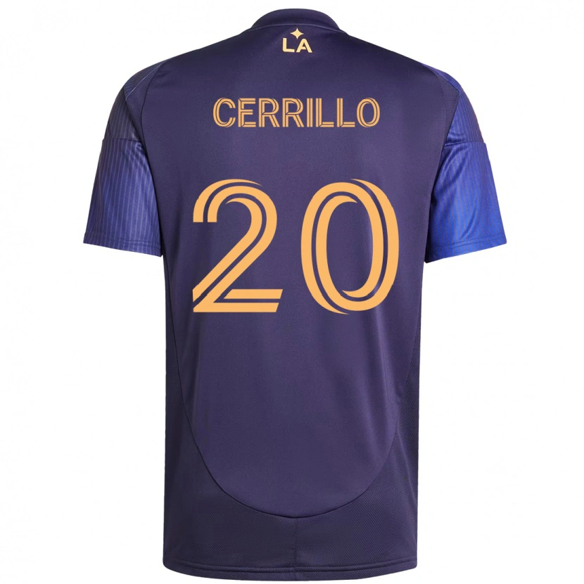 Danxen Kvinnor Edwin Cerrillo #20 Lila Blå Bortatröja Matchtröjor 2025/26 Tröjor T-Tröja