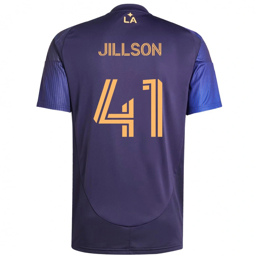 Danxen Kvinnor Simon Jillson #41 Lila Blå Bortatröja Matchtröjor 2025/26 Tröjor T-Tröja