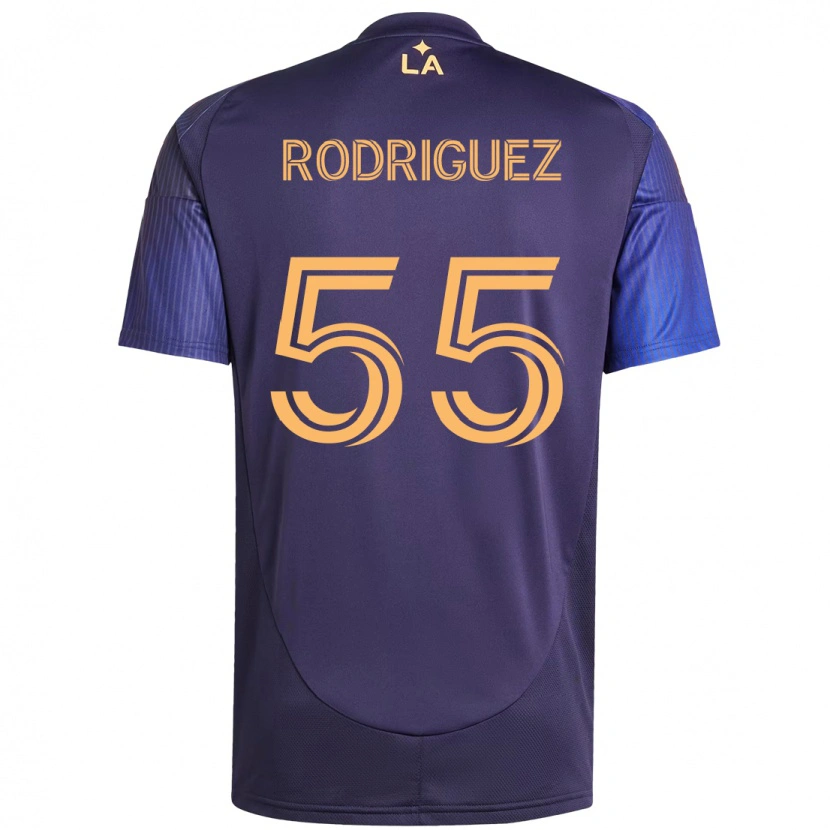 Danxen Kvinnor Diego Rodriguez #55 Lila Blå Bortatröja Matchtröjor 2025/26 Tröjor T-Tröja