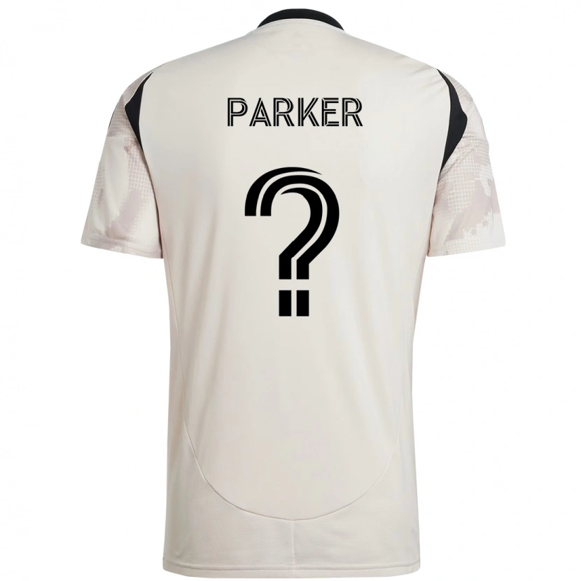 Danxen Kvinnor Tim Parker #0 Beige Svart Bortatröja Matchtröjor 2025/26 Tröjor T-Tröja