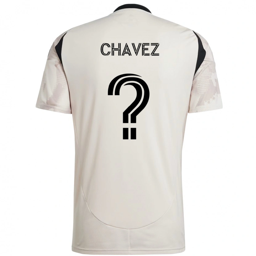 Danxen Kvinnor Sebasthian Chavez #0 Beige Svart Bortatröja Matchtröjor 2025/26 Tröjor T-Tröja