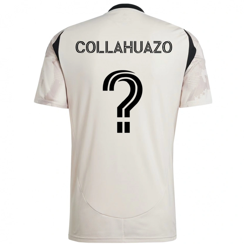 Danxen Kvinnor Jair Collahuazo #0 Beige Svart Bortatröja Matchtröjor 2025/26 Tröjor T-Tröja