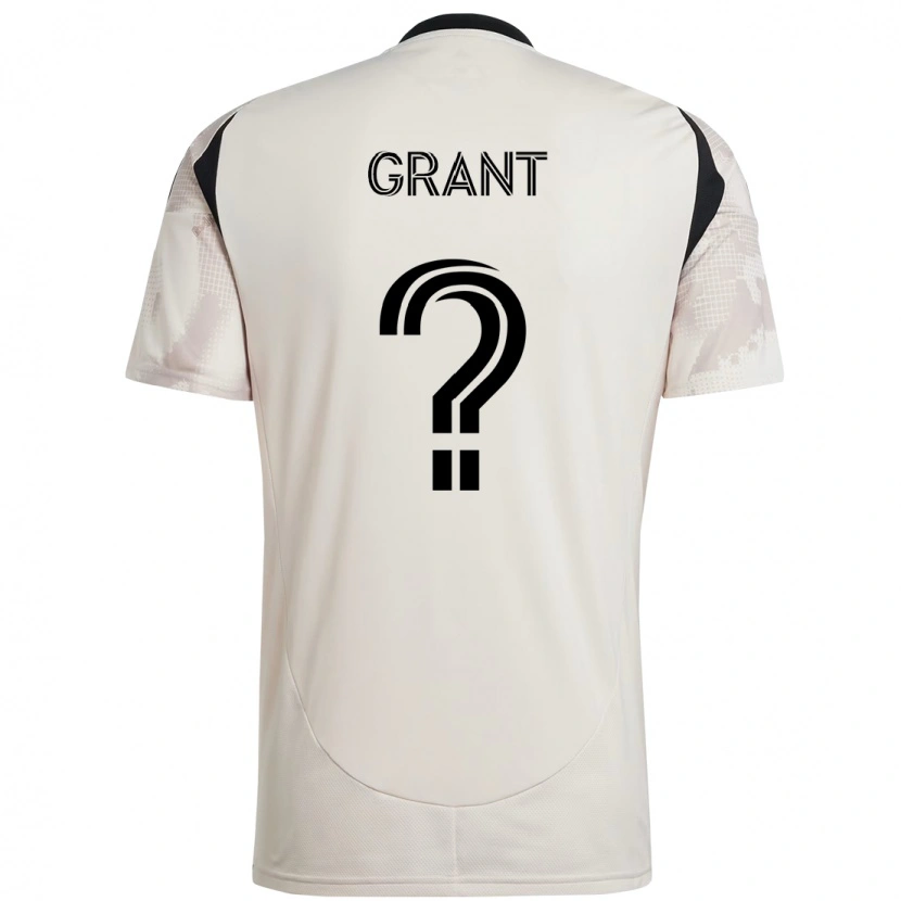Danxen Kvinnor Joshua Grant #0 Beige Svart Bortatröja Matchtröjor 2025/26 Tröjor T-Tröja