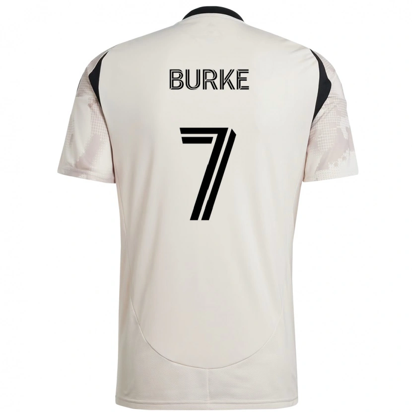 Danxen Kvinnor Cory Burke #7 Beige Svart Bortatröja Matchtröjor 2025/26 Tröjor T-Tröja