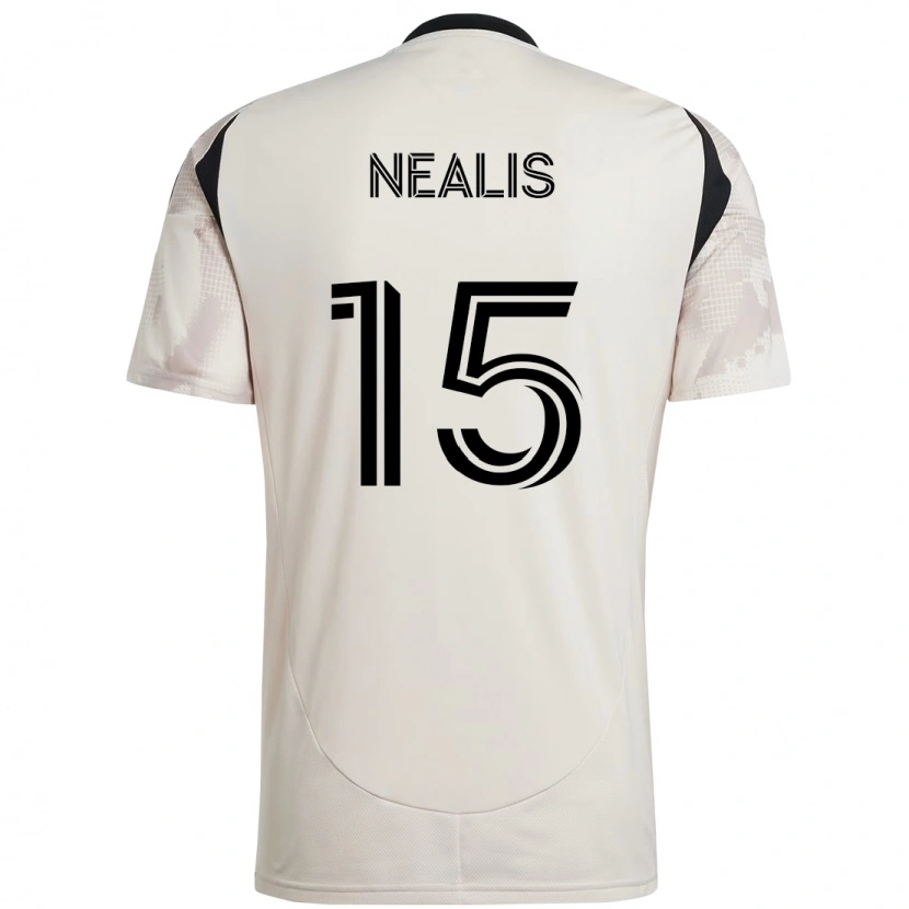 Danxen Kvinnor Sean Nealis #15 Beige Svart Bortatröja Matchtröjor 2025/26 Tröjor T-Tröja