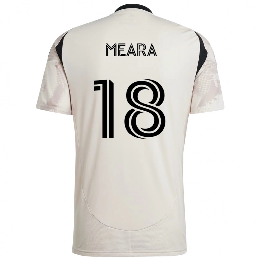 Danxen Kvinnor Ryan Meara #18 Beige Svart Bortatröja Matchtröjor 2025/26 Tröjor T-Tröja