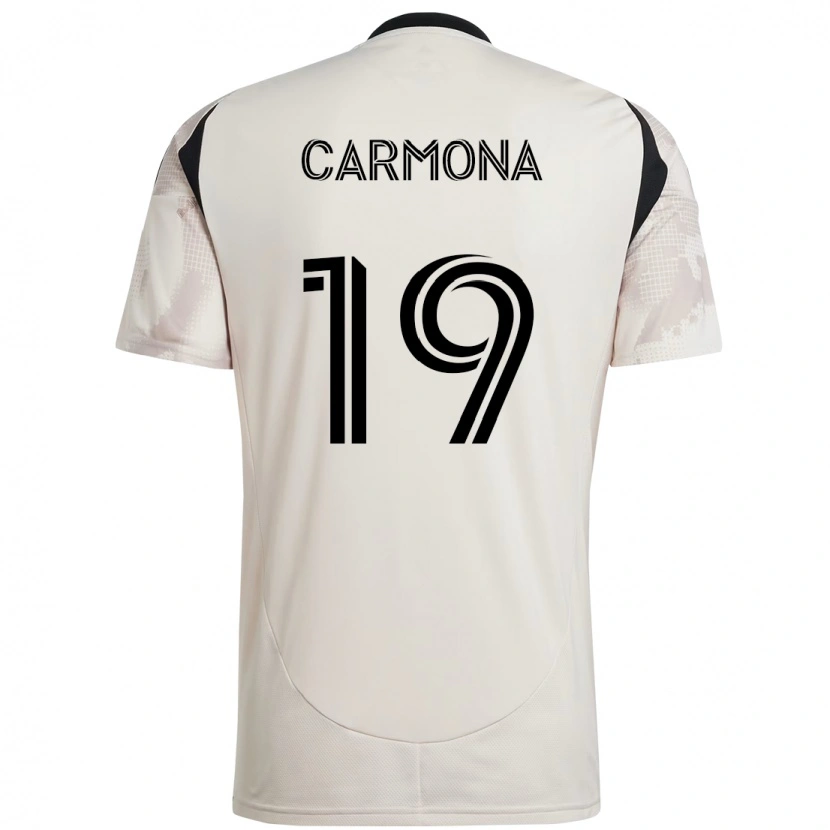 Danxen Kvinnor Wikelman Carmona #19 Beige Svart Bortatröja Matchtröjor 2025/26 Tröjor T-Tröja