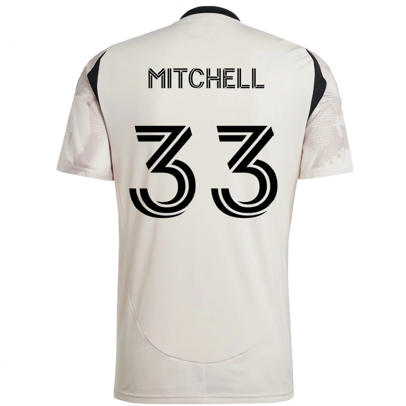 Danxen Kvinnor Roald Mitchell #33 Beige Svart Bortatröja Matchtröjor 2025/26 Tröjor T-Tröja