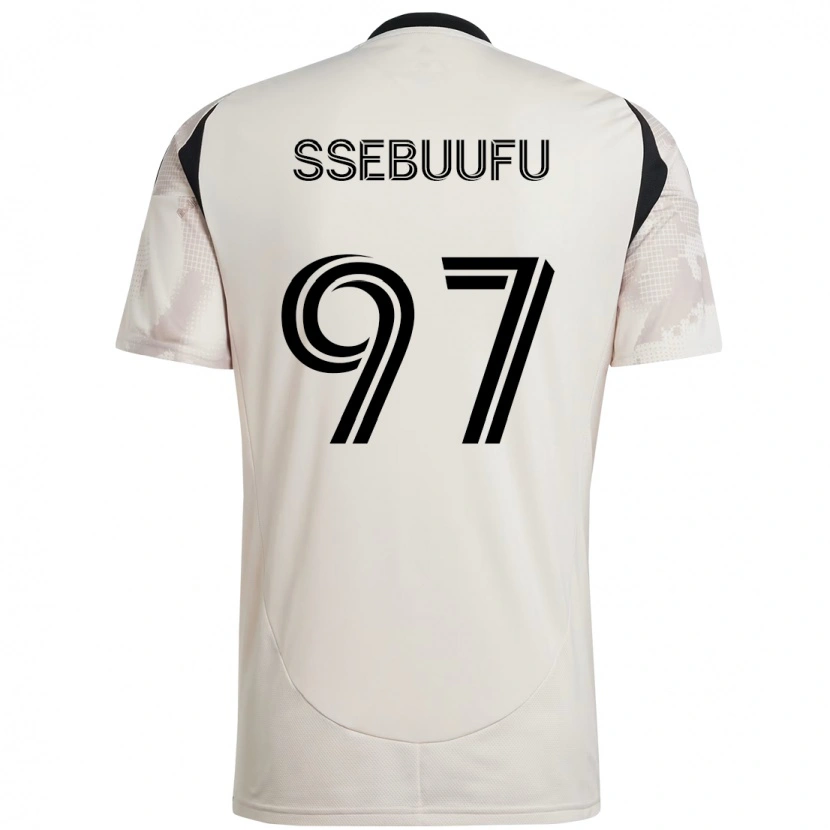 Danxen Kvinnor Frank Ssebuufu #97 Beige Svart Bortatröja Matchtröjor 2025/26 Tröjor T-Tröja