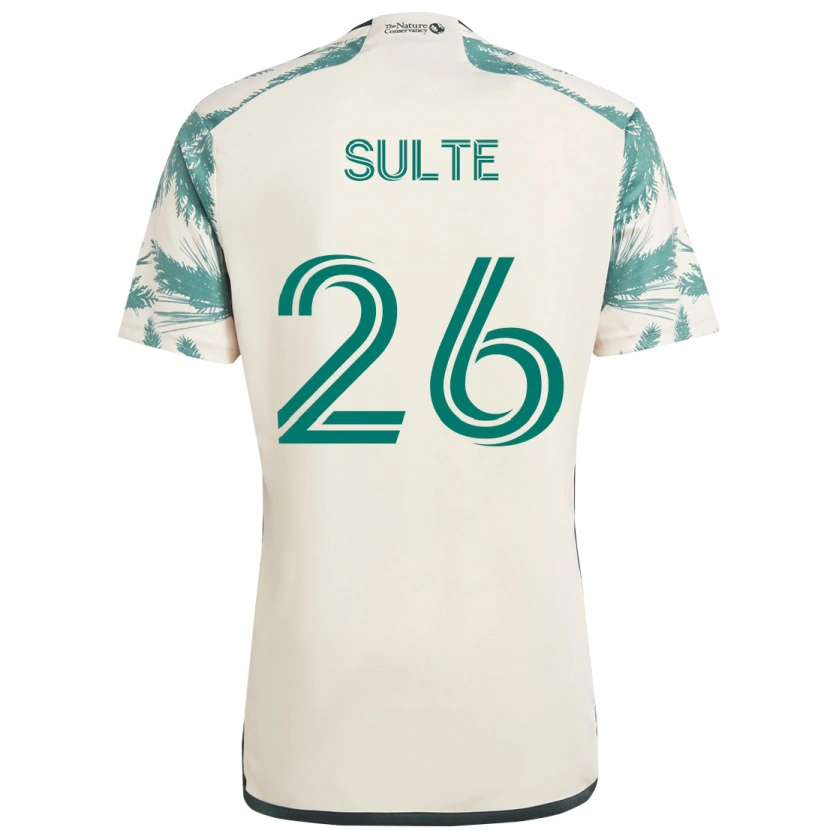 Danxen Kvinnor Hunter Sulte #26 Beige Grön Bortatröja Matchtröjor 2025/26 Tröjor T-Tröja