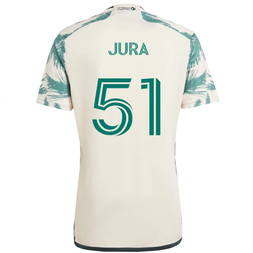 Danxen Kvinnor Sawyer Jura #51 Beige Grön Bortatröja Matchtröjor 2025/26 Tröjor T-Tröja