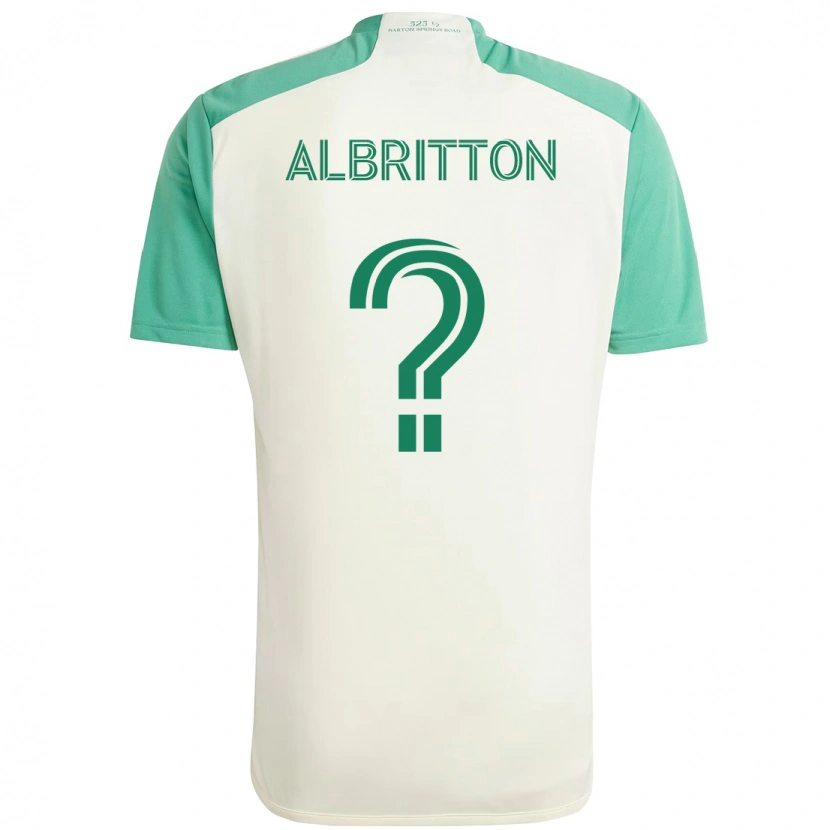 Danxen Kvinnor Sean Albritton #0 Vit Grön Bortatröja Matchtröjor 2025/26 Tröjor T-Tröja