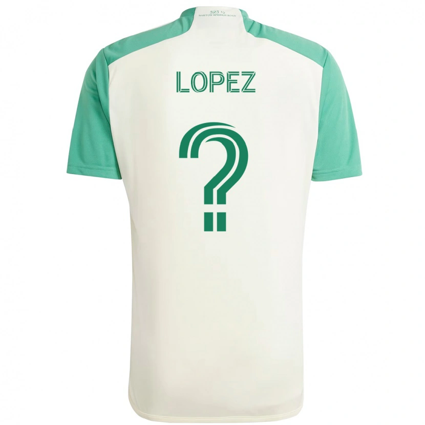 Danxen Kvinnor Eric López #0 Vit Grön Bortatröja Matchtröjor 2025/26 Tröjor T-Tröja