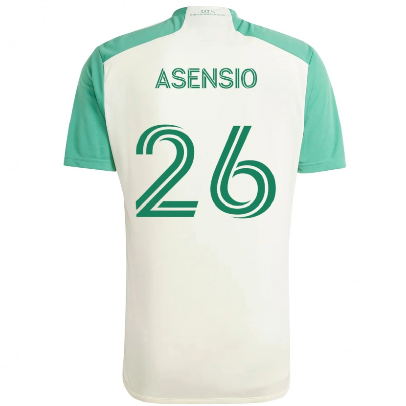 Danxen Kvinnor Charlie Asensio #26 Vit Grön Bortatröja Matchtröjor 2025/26 Tröjor T-Tröja