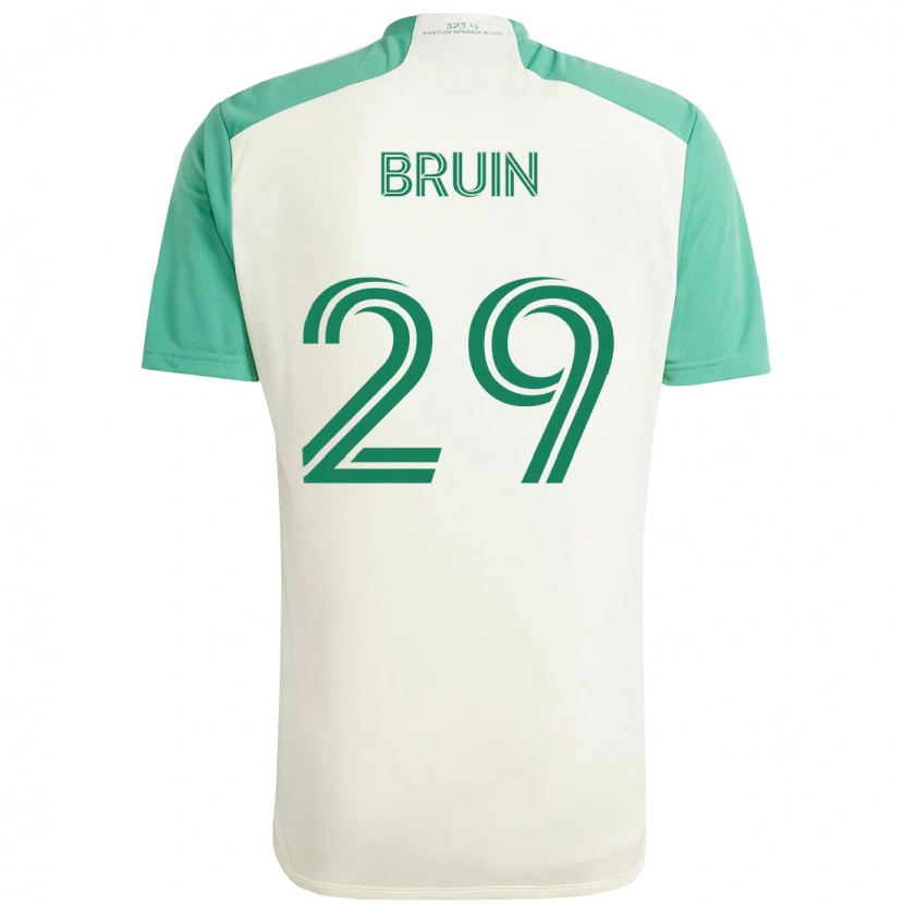 Danxen Kvinnor Will Bruin #29 Vit Grön Bortatröja Matchtröjor 2025/26 Tröjor T-Tröja