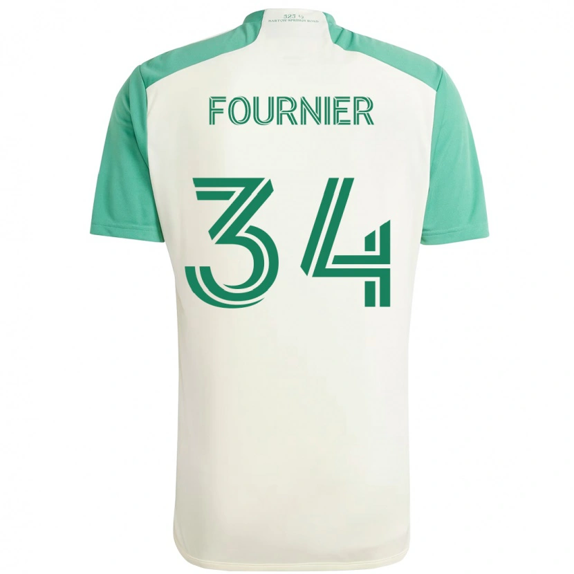 Danxen Kvinnor Drake Fournier #34 Vit Grön Bortatröja Matchtröjor 2025/26 Tröjor T-Tröja