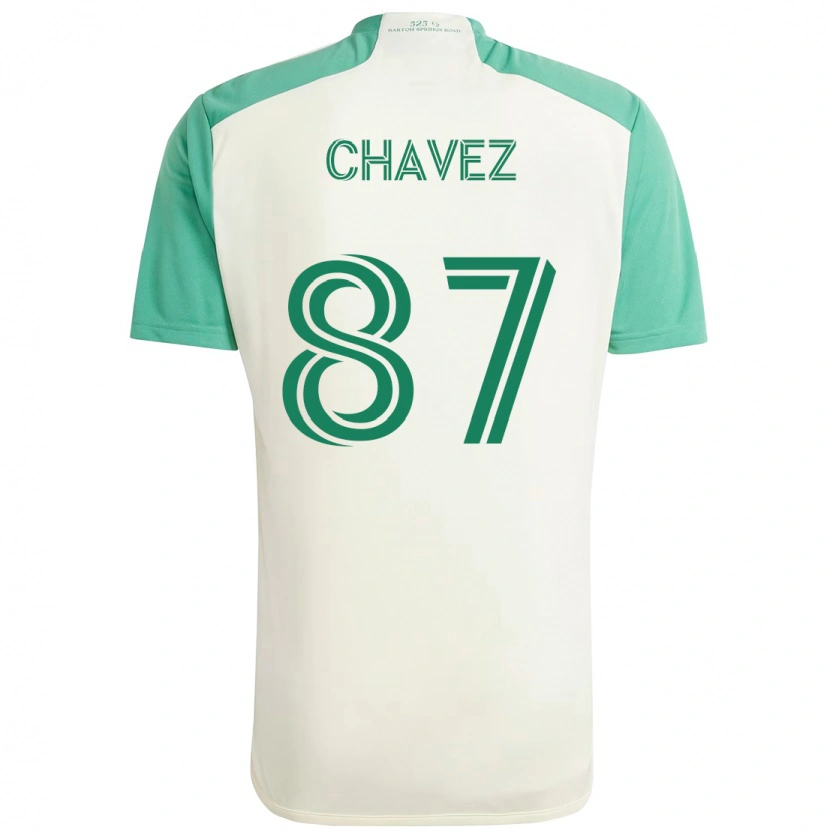 Danxen Kvinnor Alfonso Ocampo-Chávez #87 Vit Grön Bortatröja Matchtröjor 2025/26 Tröjor T-Tröja