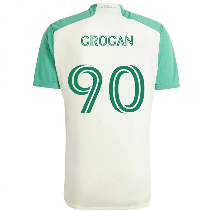 Danxen Kvinnor Peter Grogan #90 Vit Grön Bortatröja Matchtröjor 2025/26 Tröjor T-Tröja