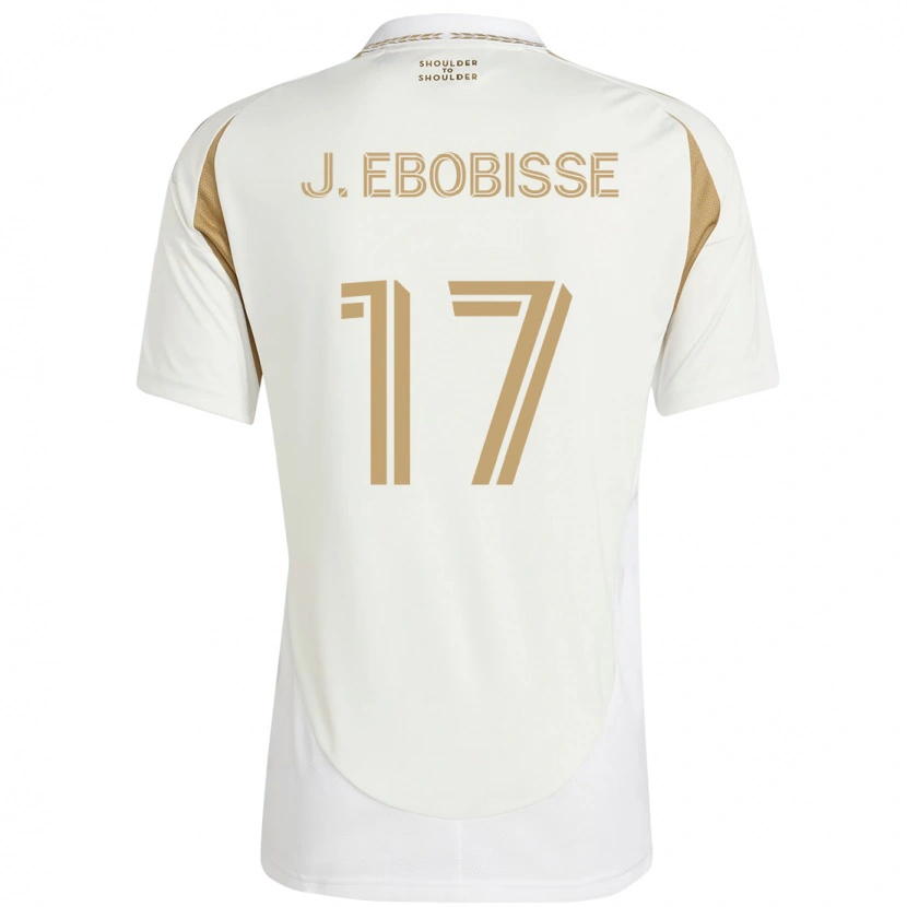 Danxen Kvinnor Jeremy Ebobisse #17 Vit Brun Bortatröja Matchtröjor 2025/26 Tröjor T-Tröja