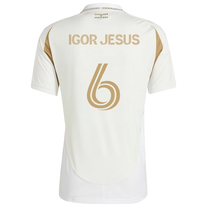 Danxen Kvinnor Igor Jesus #6 Vit Brun Bortatröja Matchtröjor 2025/26 Tröjor T-Tröja