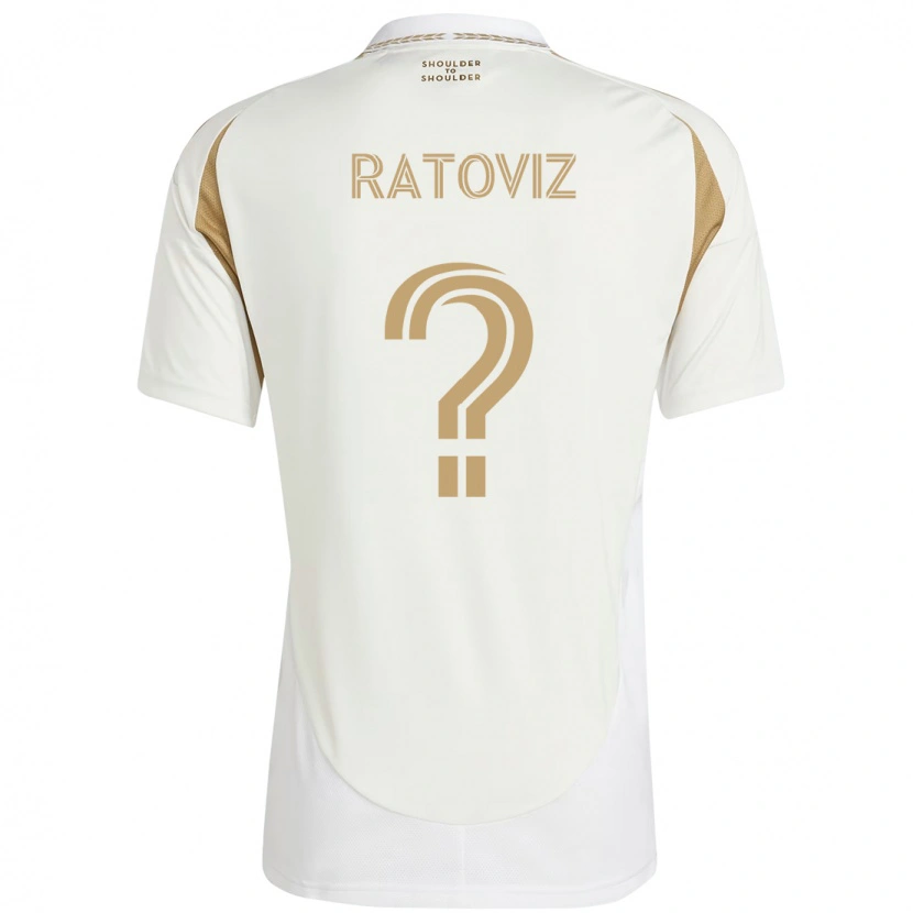 Danxen Kvinnor Tamir Ratoviz #0 Vit Brun Bortatröja Matchtröjor 2025/26 Tröjor T-Tröja