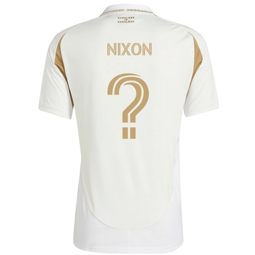 Danxen Kvinnor Shakir Nixon #0 Vit Brun Bortatröja Matchtröjor 2025/26 Tröjor T-Tröja