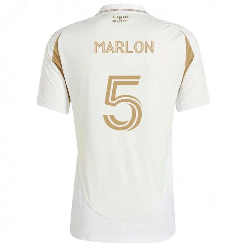 Danxen Kvinnor Marlon #5 Vit Brun Bortatröja Matchtröjor 2025/26 Tröjor T-Tröja
