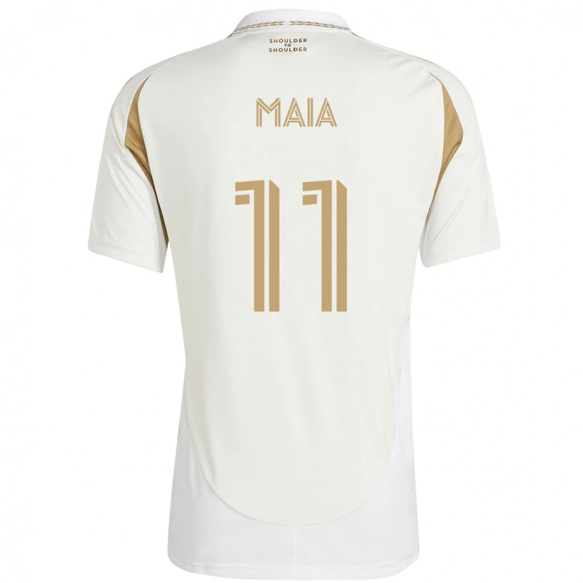 Danxen Kvinnor Matheus Maia #11 Vit Brun Bortatröja Matchtröjor 2025/26 Tröjor T-Tröja