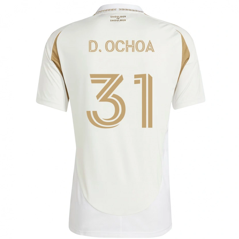 Danxen Kvinnor David Ochoa #31 Vit Brun Bortatröja Matchtröjor 2025/26 Tröjor T-Tröja