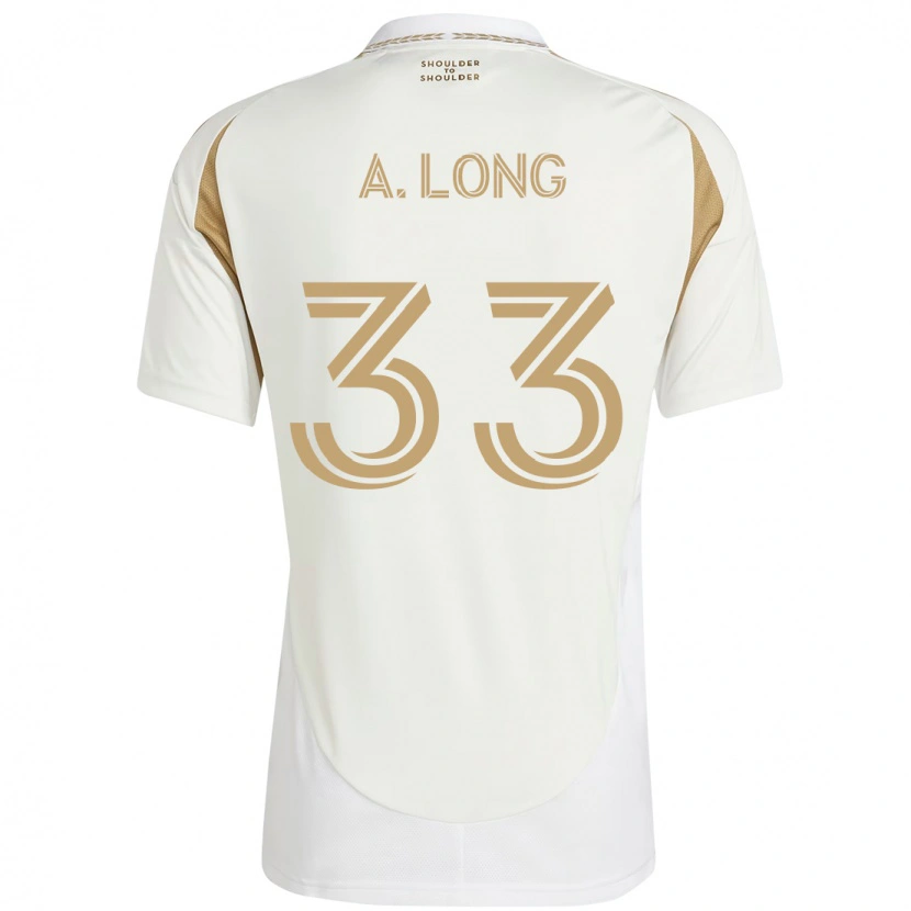 Danxen Kvinnor Aaron Long #33 Vit Brun Bortatröja Matchtröjor 2025/26 Tröjor T-Tröja