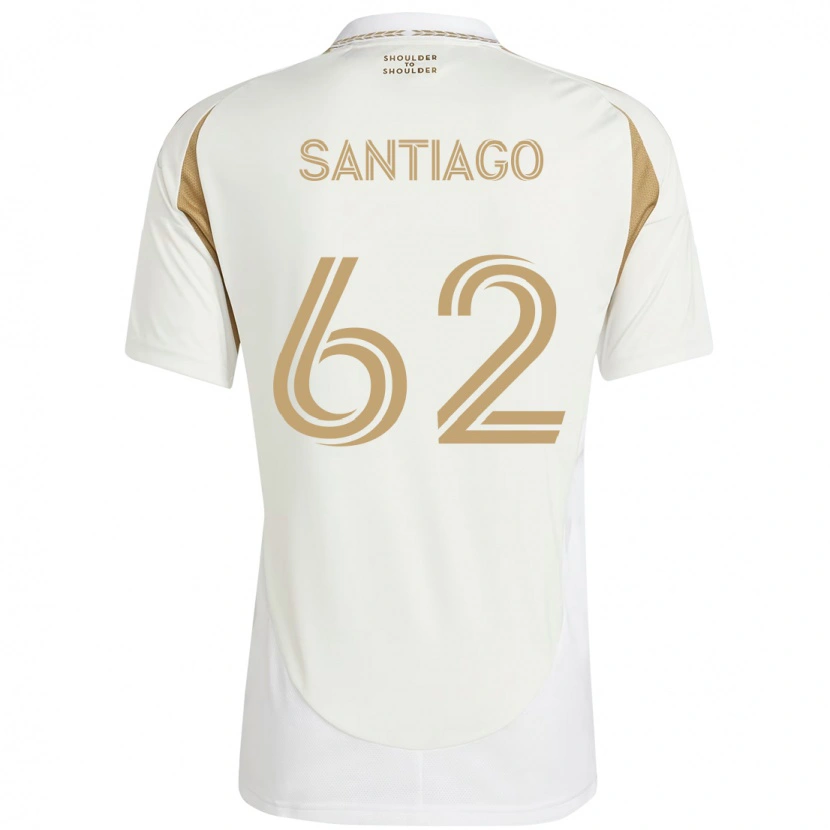 Danxen Kvinnor Joshua Santiago #62 Vit Brun Bortatröja Matchtröjor 2025/26 Tröjor T-Tröja