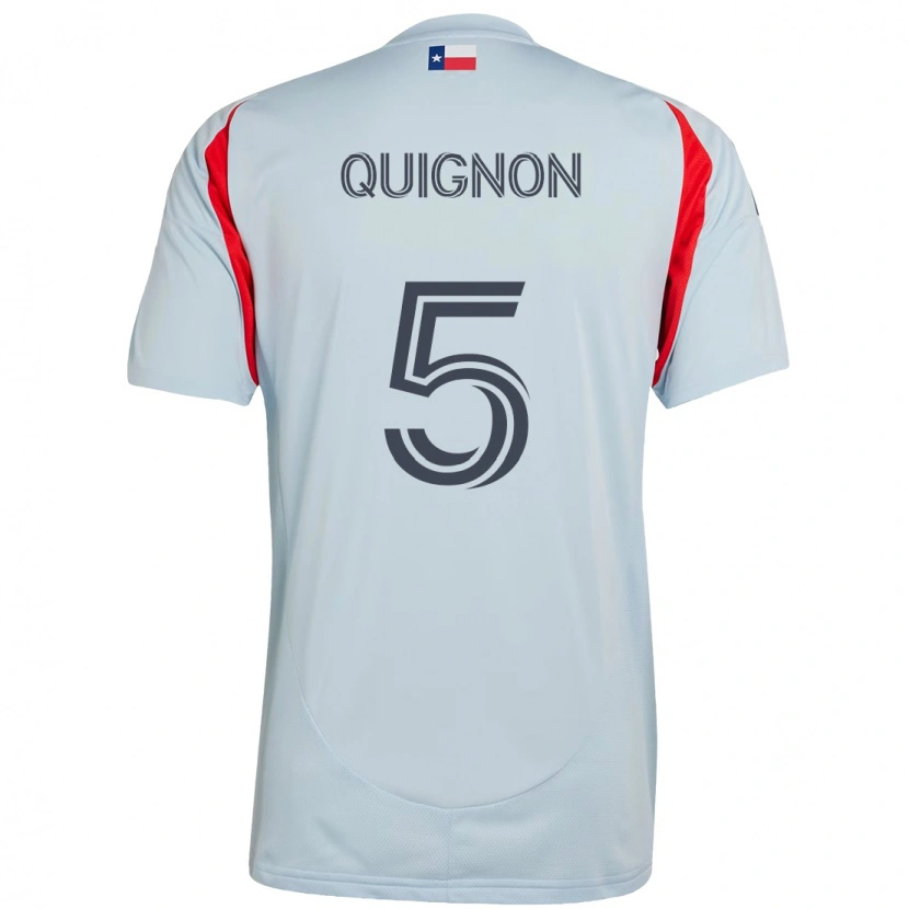 Danxen Kvinnor Facundo Quignón #5 Ljusblå Röd Bortatröja Matchtröjor 2025/26 Tröjor T-Tröja