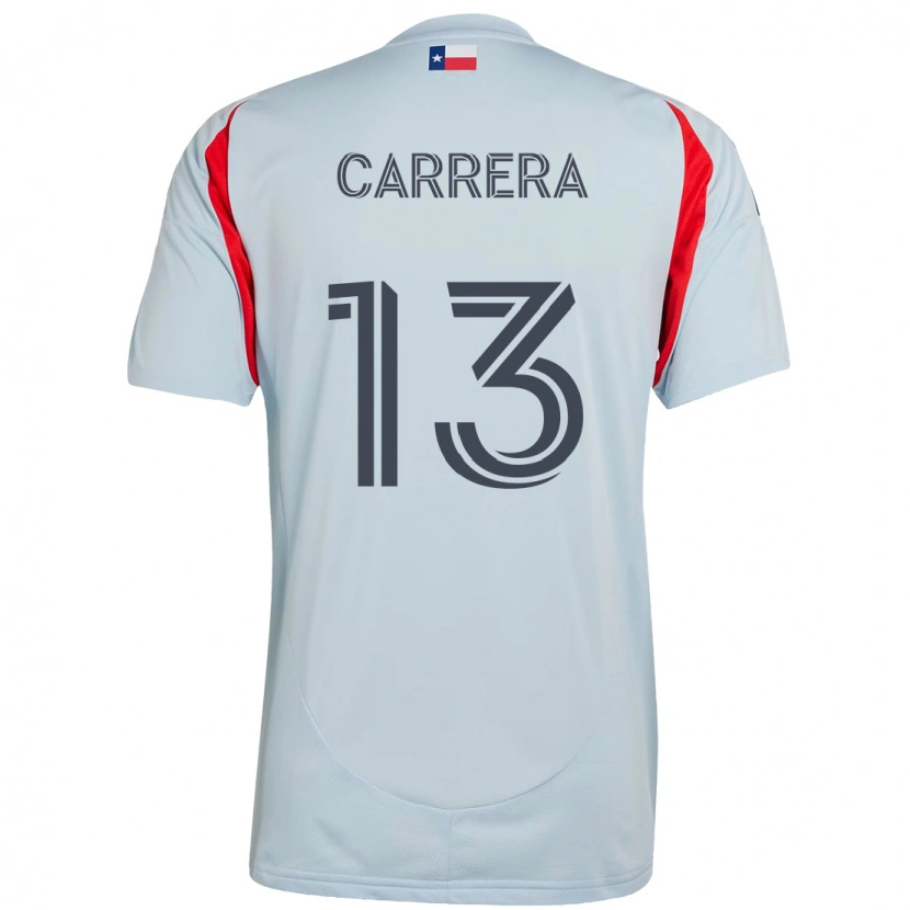 Danxen Kvinnor Antonio Carrera #13 Ljusblå Röd Bortatröja Matchtröjor 2025/26 Tröjor T-Tröja