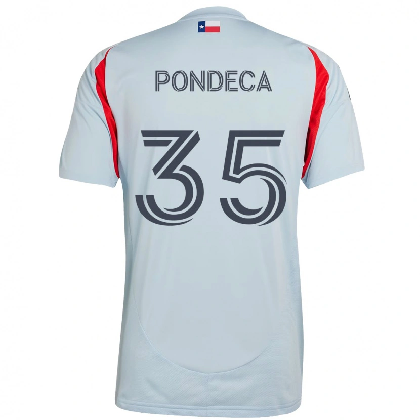 Danxen Kvinnor Tomas Pondeca #35 Ljusblå Röd Bortatröja Matchtröjor 2025/26 Tröjor T-Tröja