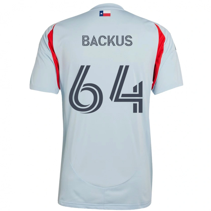 Danxen Kvinnor Braeden Backus #64 Ljusblå Röd Bortatröja Matchtröjor 2025/26 Tröjor T-Tröja