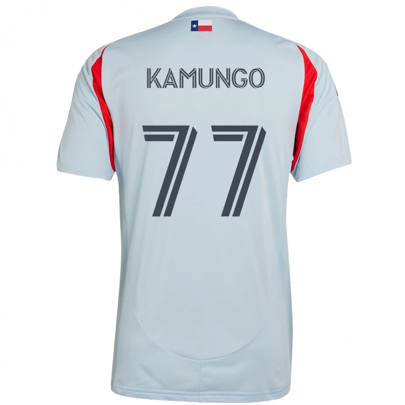 Danxen Kvinnor Bernard Kamungo #77 Ljusblå Röd Bortatröja Matchtröjor 2025/26 Tröjor T-Tröja