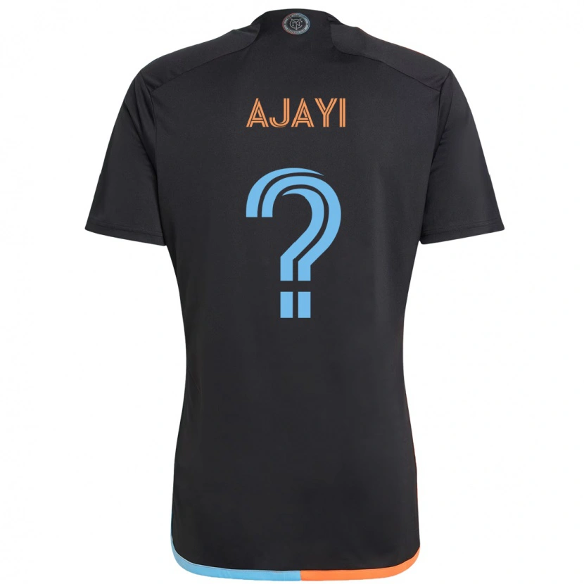 Danxen Kvinnor Olumuyiwa Ajayi #0 Svart Blå Orange Bortatröja Matchtröjor 2025/26 Tröjor T-Tröja