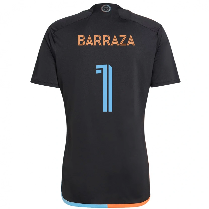 Danxen Kvinnor Luis Barraza #1 Svart Blå Orange Bortatröja Matchtröjor 2025/26 Tröjor T-Tröja