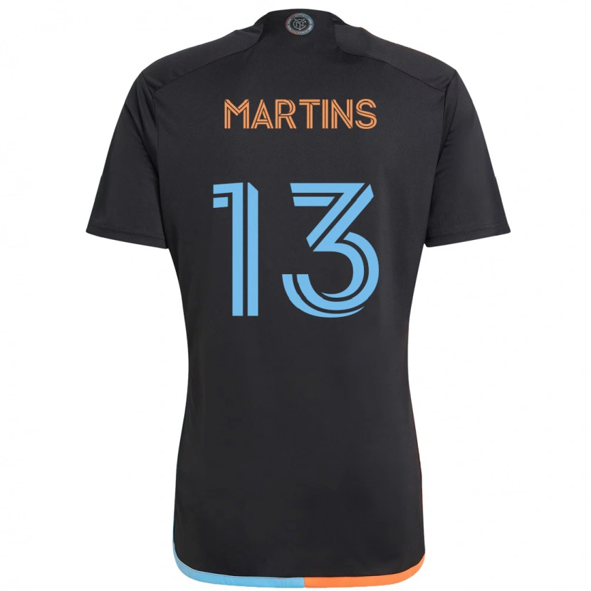 Danxen Kvinnor Thiago Martins #13 Svart Blå Orange Bortatröja Matchtröjor 2025/26 Tröjor T-Tröja