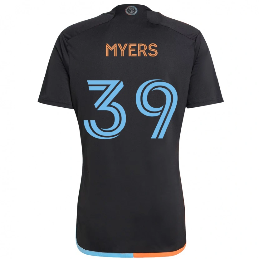 Danxen Kvinnor Md Myers #39 Svart Blå Orange Bortatröja Matchtröjor 2025/26 Tröjor T-Tröja