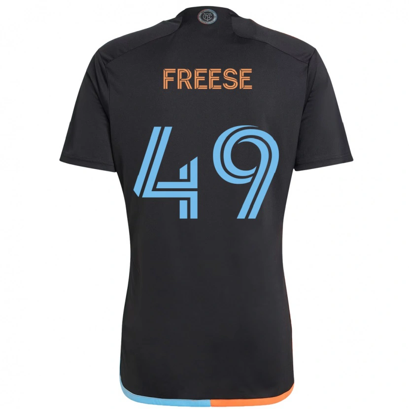 Danxen Kvinnor Matt Freese #49 Svart Blå Orange Bortatröja Matchtröjor 2025/26 Tröjor T-Tröja